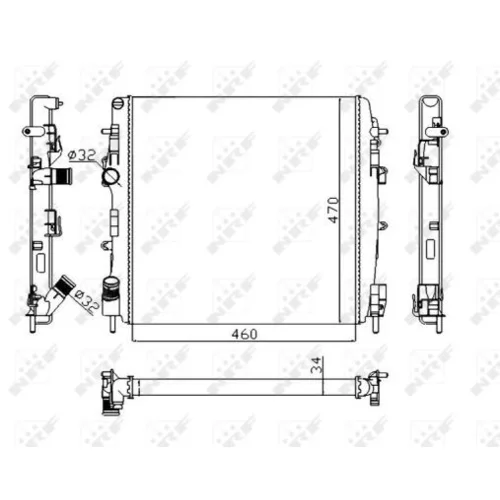 Chladič motora 58317A /NRF/ - obr. 4