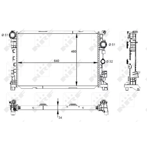 Chladič motora 59133 /NRF/ - obr. 1