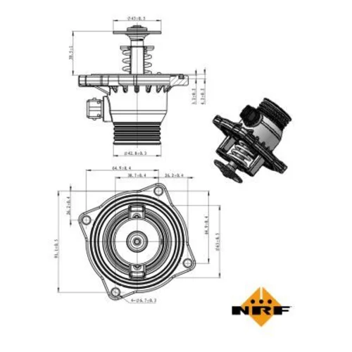 Termostat chladenia 725005 /NRF/ - obr. 4
