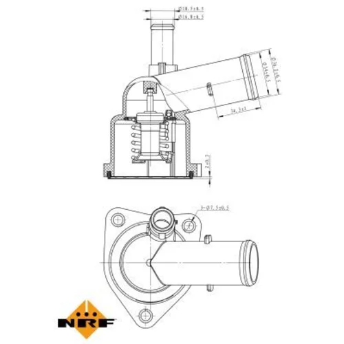 Termostat chladenia 725043 /NRF/ - obr. 5
