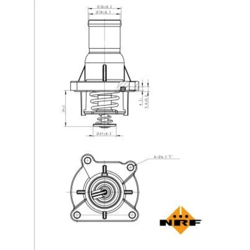 Termostat chladenia 725046 /NRF/ - obr. 4