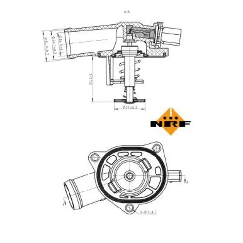 Termostat chladenia 725130 /NRF/ - obr. 4