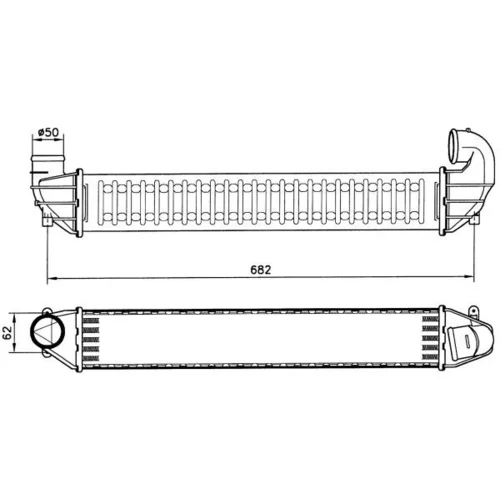 Chladič plniaceho vzduchu 30139A /NRF/ - obr. 4