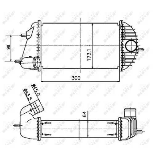 Chladič plniaceho vzduchu 30246 /NRF/ - obr. 4