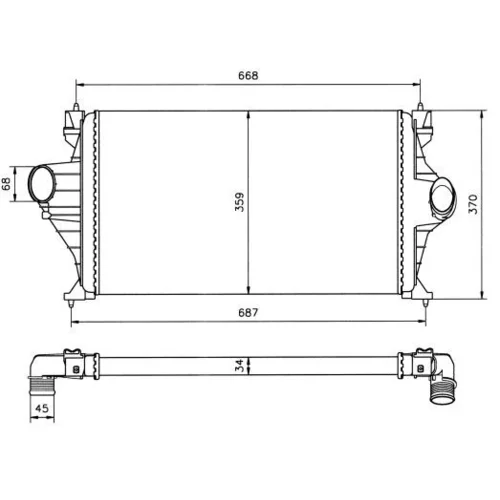 Chladič plniaceho vzduchu NRF 30802