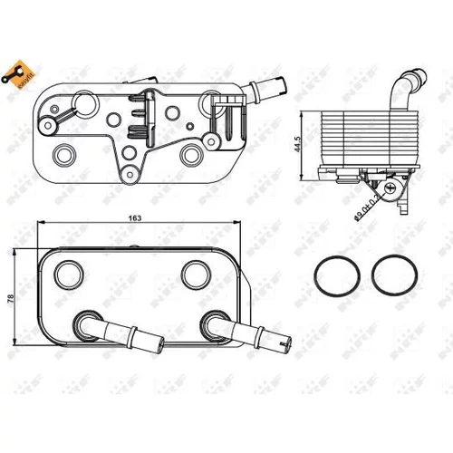 Chladič oleja automatickej prevodovky 31189 /NRF/ - obr. 4