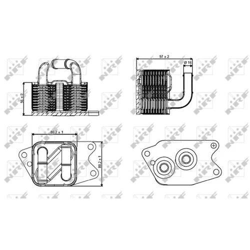 Chladič oleja automatickej prevodovky 31265 /NRF/ - obr. 4
