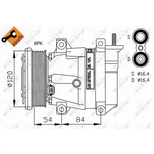 Kompresor klimatizácie NRF 32220G