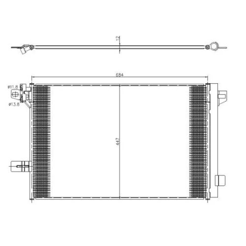 Kondenzátor klimatizácie 350369 /NRF/ - obr. 5