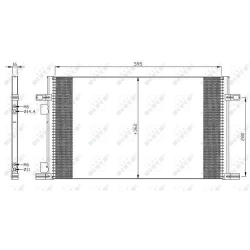 Kondenzátor klimatizácie 35298 /NRF/ - obr. 5