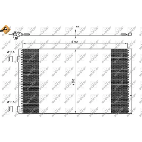 Kondenzátor klimatizácie 35902 /NRF/ - obr. 5