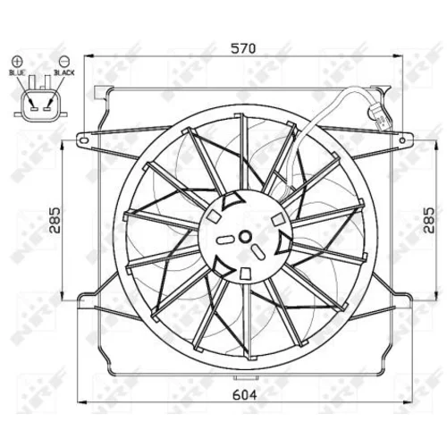 Ventilátor chladenia motora 47529 /NRF/ - obr. 1