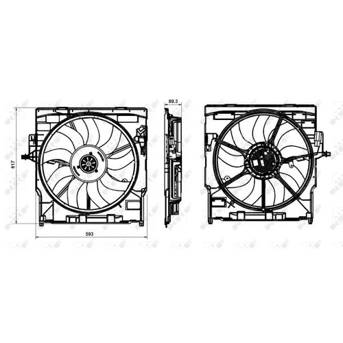 Ventilátor chladenia motora 47845 /NRF/ - obr. 1