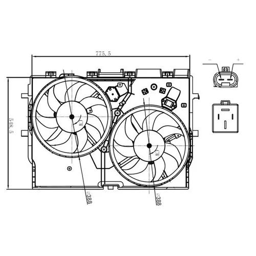 Ventilátor chladenia motora 47866 /NRF/ - obr. 4