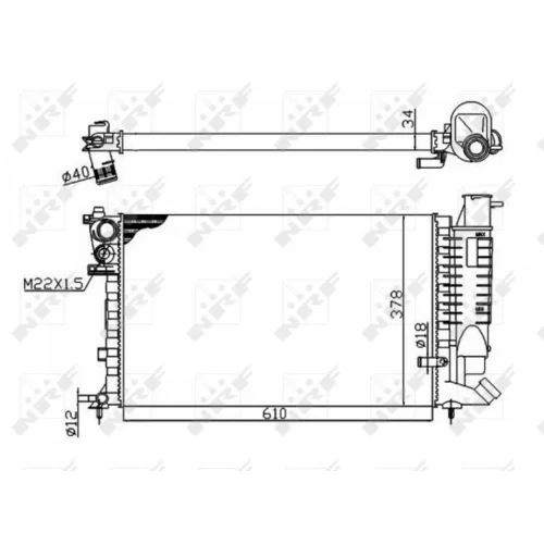 Chladič motora 50475 /NRF/ - obr. 4