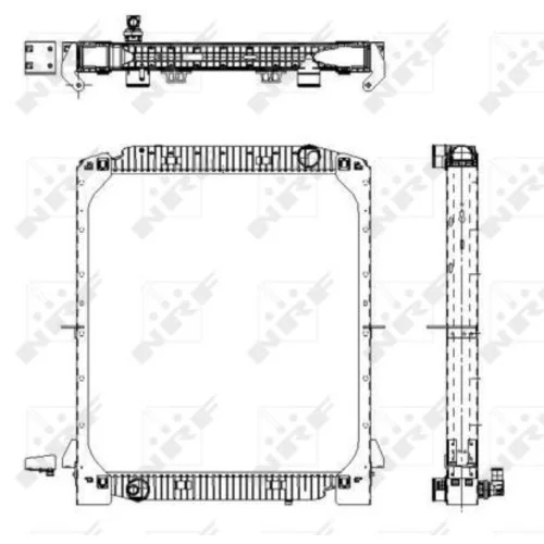Chladič motora 509567 /NRF/ - obr. 2