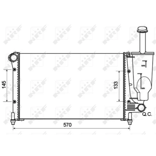 Chladič motora 53128A /NRF/ - obr. 4