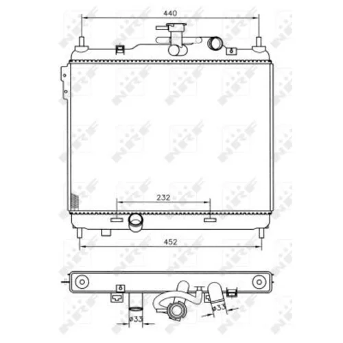 Chladič motora 53360 /NRF/ - obr. 4