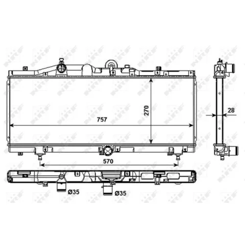 Chladič motora 53983 /NRF/ - obr. 4