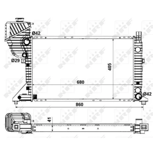 Chladič motora 55348 /NRF/ - obr. 4