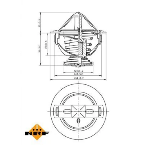 Termostat chladenia 725031 /NRF/ - obr. 4