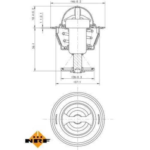 Termostat chladenia 725109 /NRF/ - obr. 4