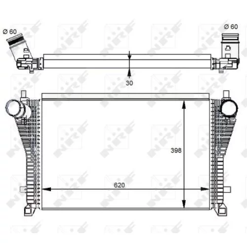 Chladič plniaceho vzduchu 30291 /NRF/ - obr. 4