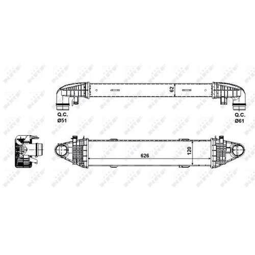 Chladič plniaceho vzduchu 30506 /NRF/ - obr. 4