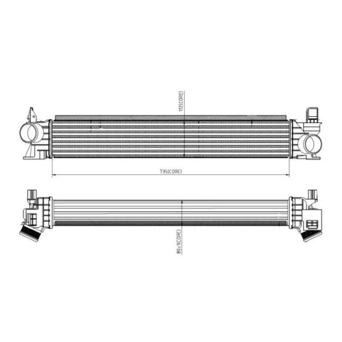 Chladič plniaceho vzduchu 309033 /NRF/ - obr. 4