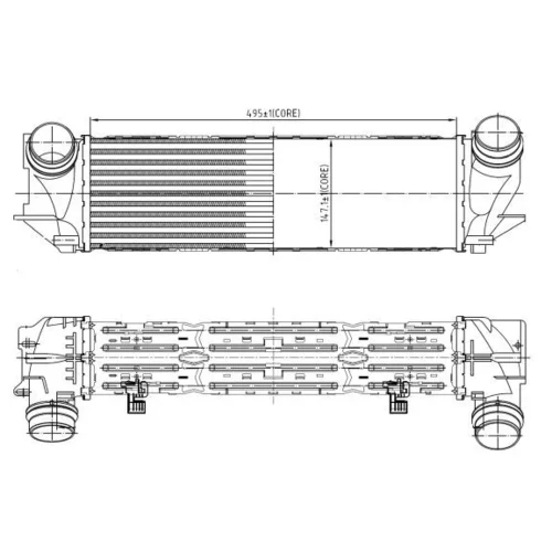 Chladič plniaceho vzduchu 309065 /NRF/ - obr. 4
