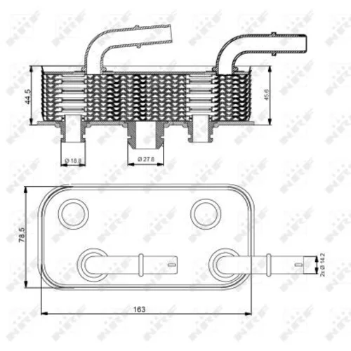 Chladič oleja automatickej prevodovky 31190 /NRF/ - obr. 4