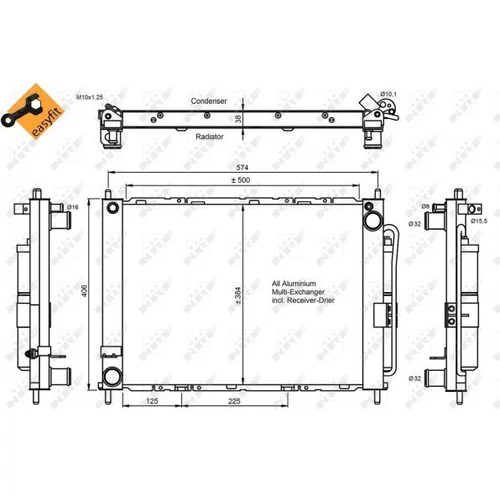 Kondenzátor klimatizácie 350057 /NRF/ - obr. 4