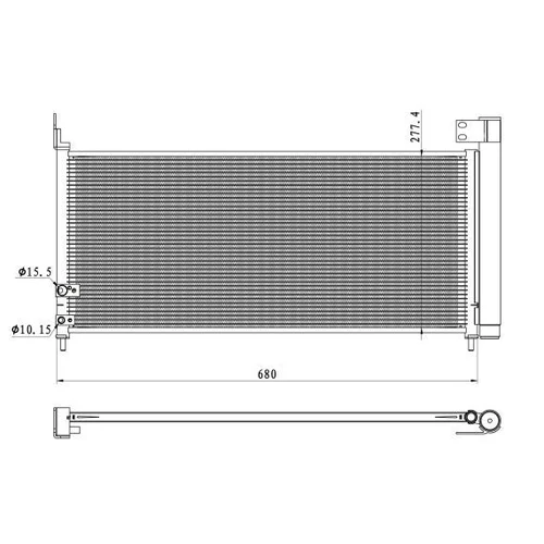 Kondenzátor klimatizácie 350423 /NRF/ - obr. 5