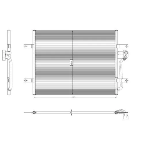 Kondenzátor klimatizácie 350444 /NRF/ - obr. 5
