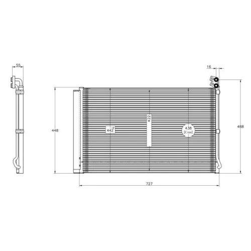 Kondenzátor klimatizácie 350608 /NRF/ - obr. 4