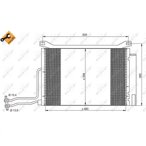 Kondenzátor klimatizácie 35787 /NRF/ - obr. 5