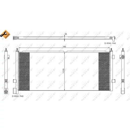 Kondenzátor klimatizácie 35891 /NRF/ - obr. 5