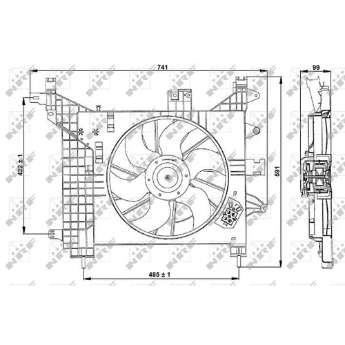 Ventilátor chladenia motora 470023 /NRF/ - obr. 5