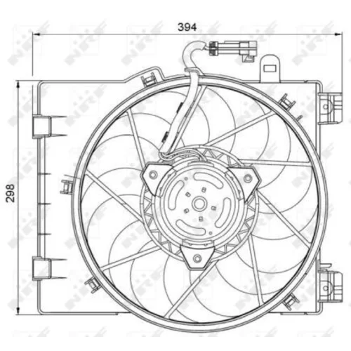 Ventilátor chladenia motora 47063 /NRF/ - obr. 4