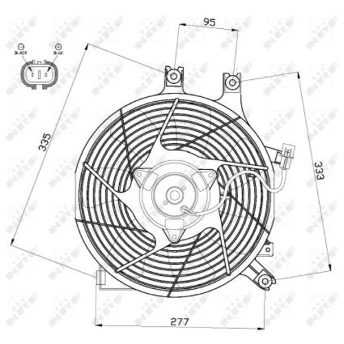 Ventilátor chladenia motora 47500 /NRF/ - obr. 2