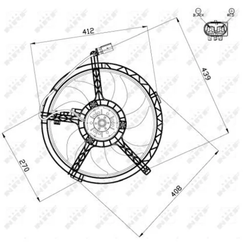 Ventilátor chladenia motora 47509 /NRF/ - obr. 4