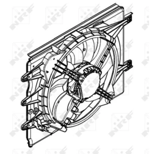 Ventilátor chladenia motora 47596 /NRF/ - obr. 4