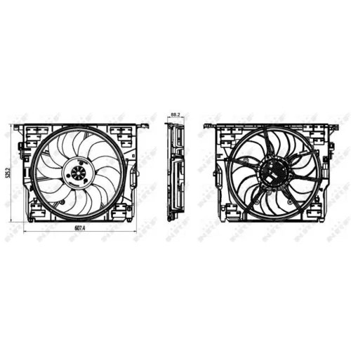 Ventilátor chladenia motora 47839 /NRF/ - obr. 1