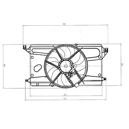 Ventilátor chladenia motora 47879 /NRF/ - obr. 4