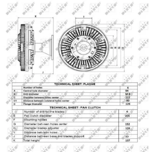 Spojka ventilátora chladenia 49161 /NRF/ - obr. 3