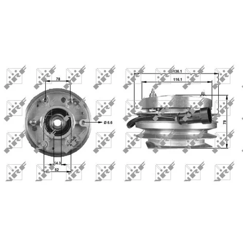 Spojka ventilátora chladenia 49703 /NRF/ - obr. 4