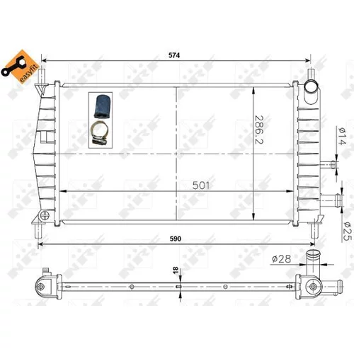 Chladič motora 50131 /NRF/ - obr. 5