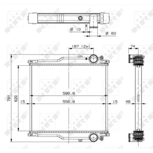 Chladič motora 509767 /NRF/ - obr. 4