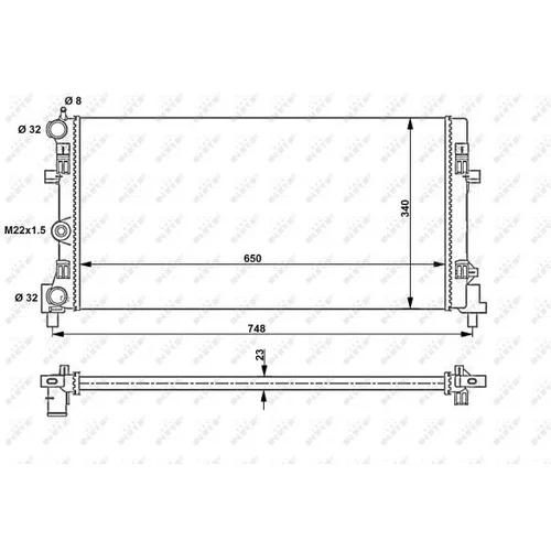 Chladič motora 53024A /NRF/ - obr. 2