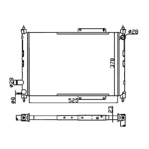 Chladič motora 55326A /NRF/ - obr. 4
